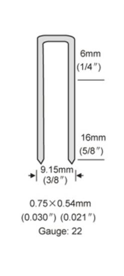 Пневматический степлер 7116 для мебели, 22 калибр