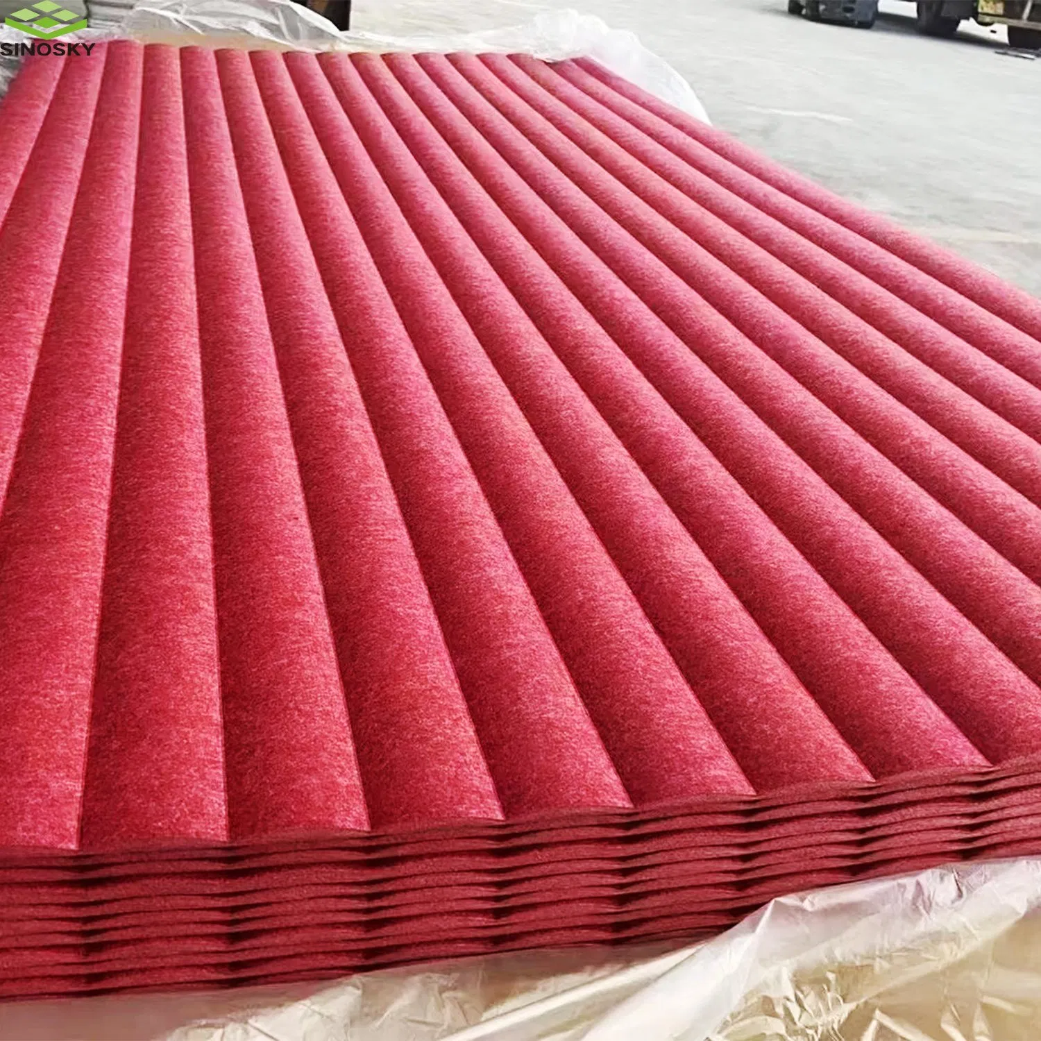 High Density 3D Pet Fiber Decorative Panel for Residential Interior Wall Renovation