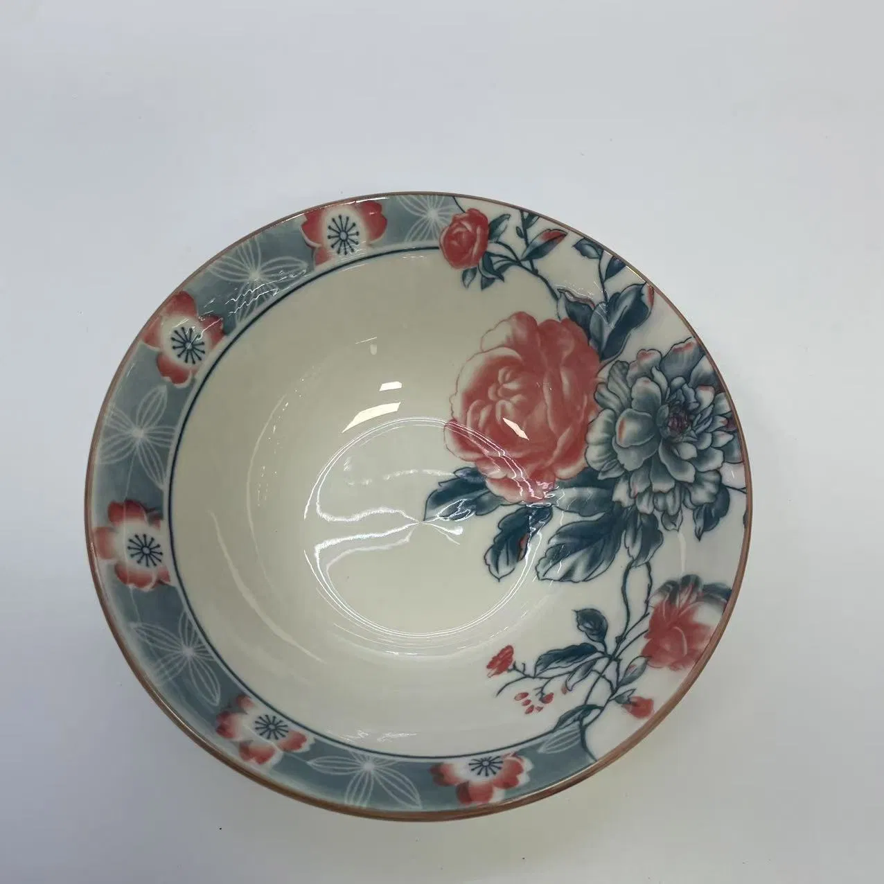 7"Salad Bowl Pad Printing Decal 2 Porcelainware Ceramics Tableware