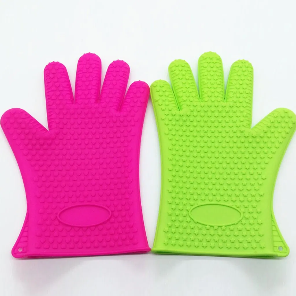 Non Slip Cooking Kitchen Pot Holder Protective Silicone Oven Mitts