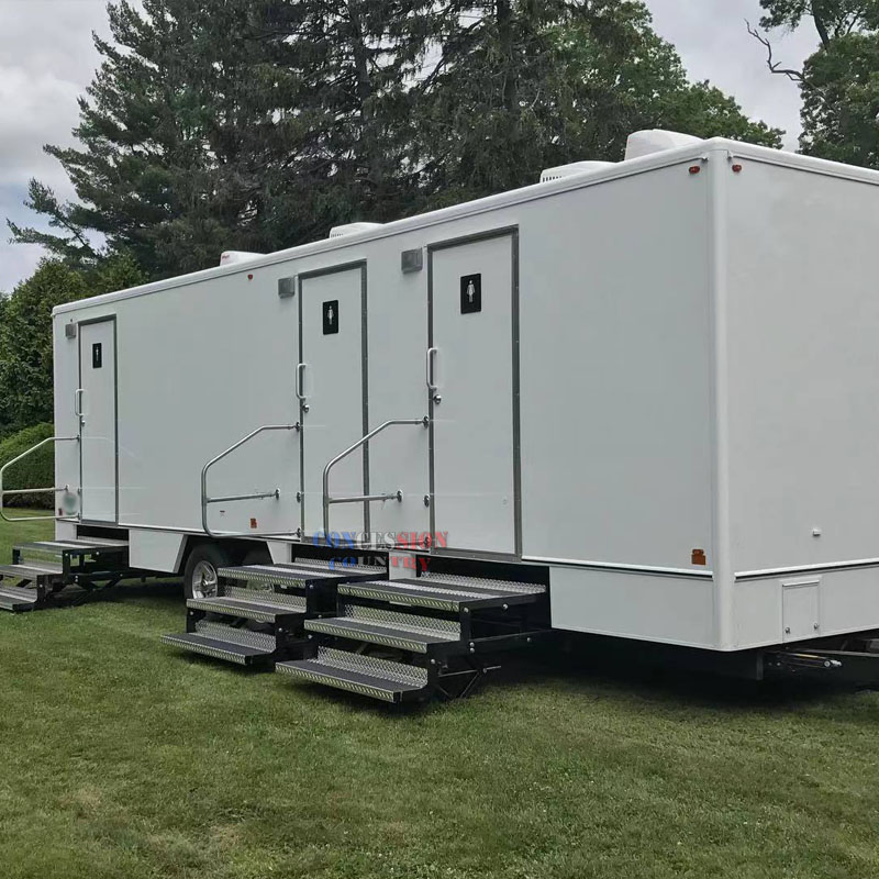 Custom Modern Mobile Restroom Trailer Outdoor Bathroom Luxury Portable Toilet Price