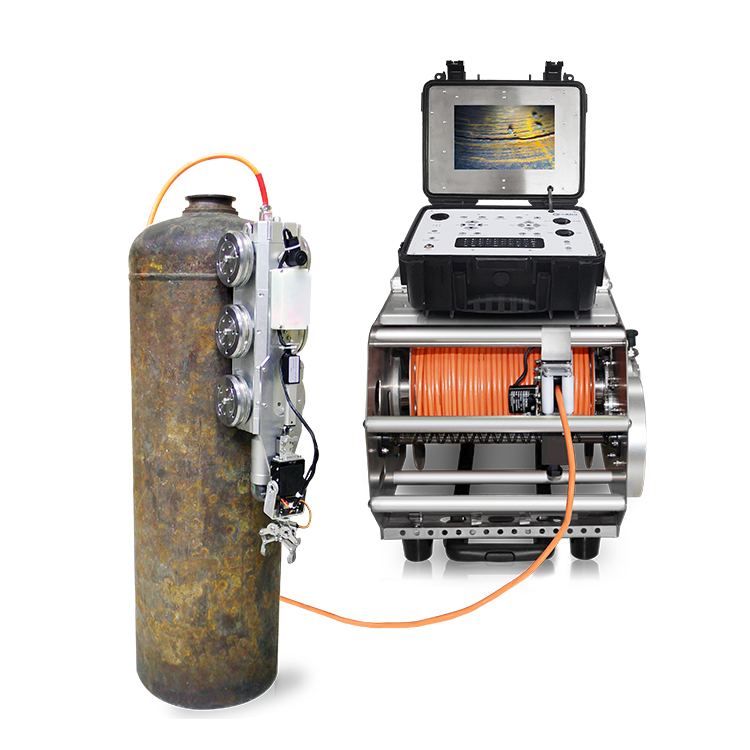 360 Degree Rotate CCTV Industrial Tube Sewer Pipe Video Inspect Crawler Rov Robot Camera