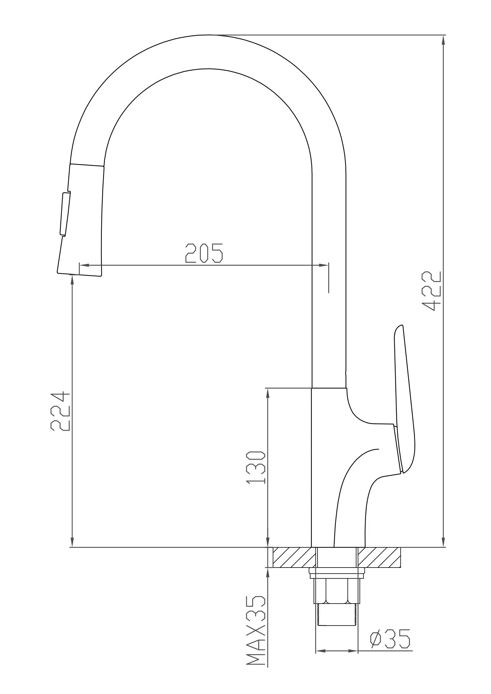 Brass Sink Tap Sink Faucet Classic and Modern Kitchen Mixer7389389bzg