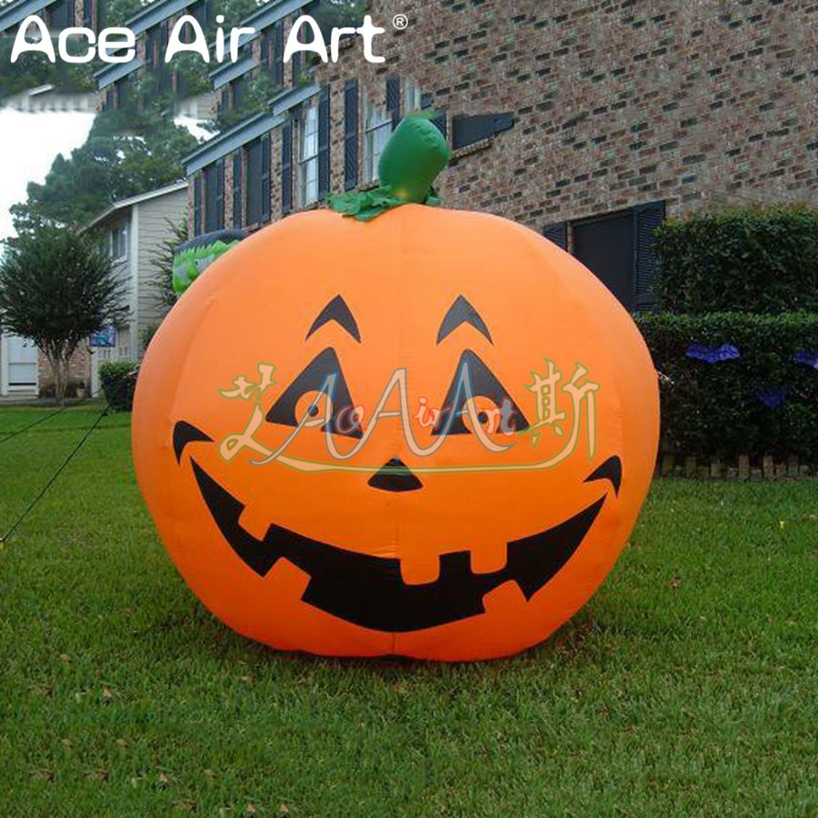 Halloween Inflatable Smile Face Pumpkin Decoration for Halloween Activities Decoration