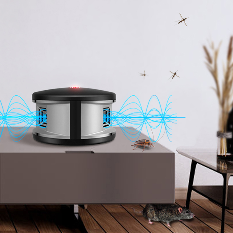 Ultrasonic 360 Degree Home Appliance Pest Rodent Repeller for Rats Cockroach Mouse