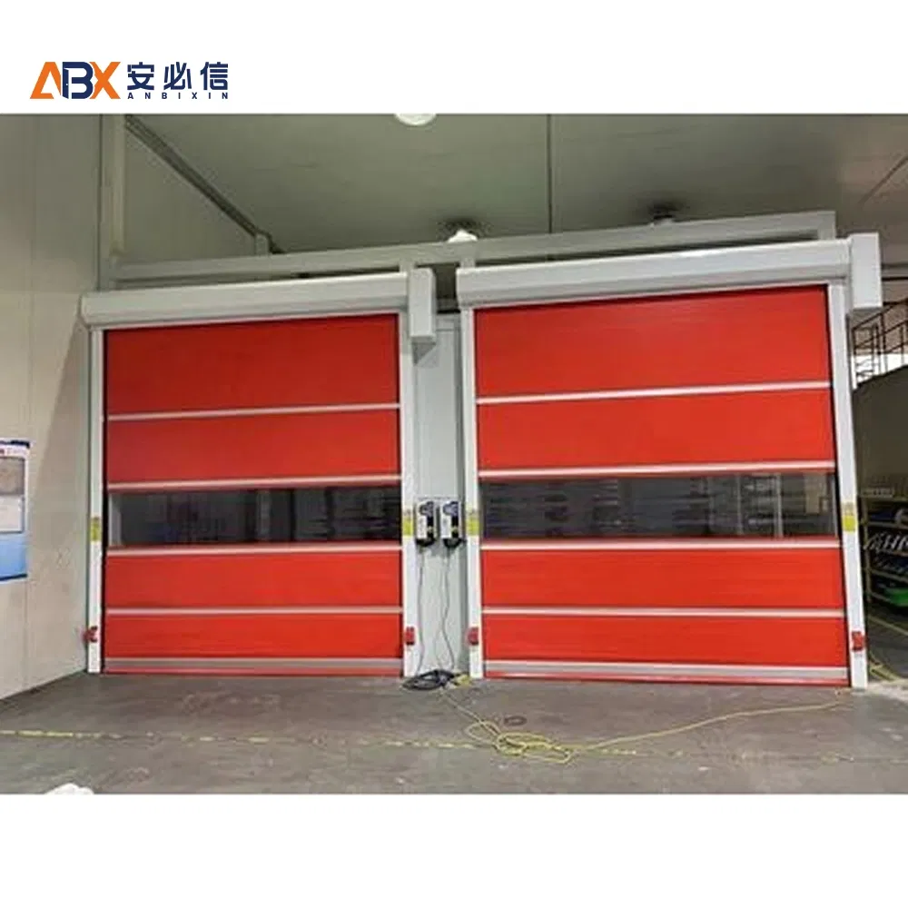 Plastic Electric Industrial Impact Resistant High Speed PVC Automatic Soft Roll up Curtain Door