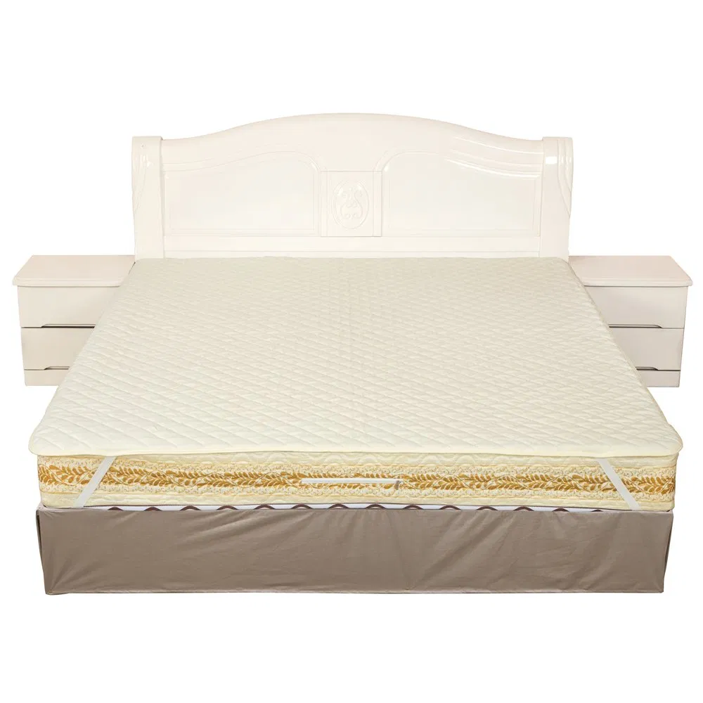 Quilted Hypoallergenic 100% Waterproof Terry Elastic Cotton Velvet Soft Comfortable Fitted Cover Bed Bug Proof