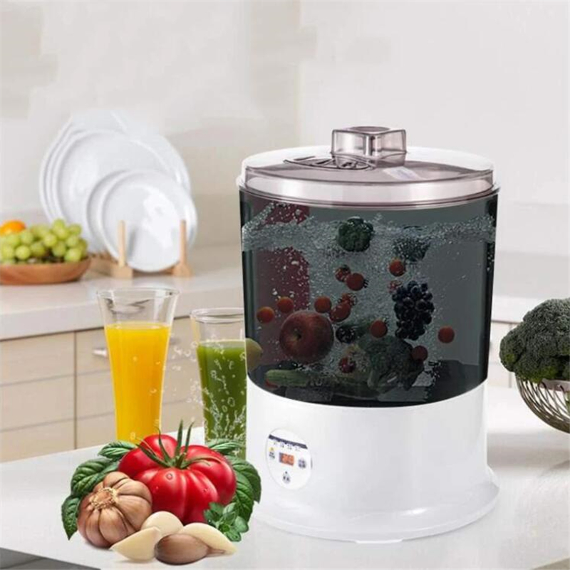 Ultrasonic Vegetable Fruit Washer Jewelry Watches Dental Cleaning Sterilizer Ozone Sterilization Sterilize Machine Household Vegetable Pesticide Detoxification