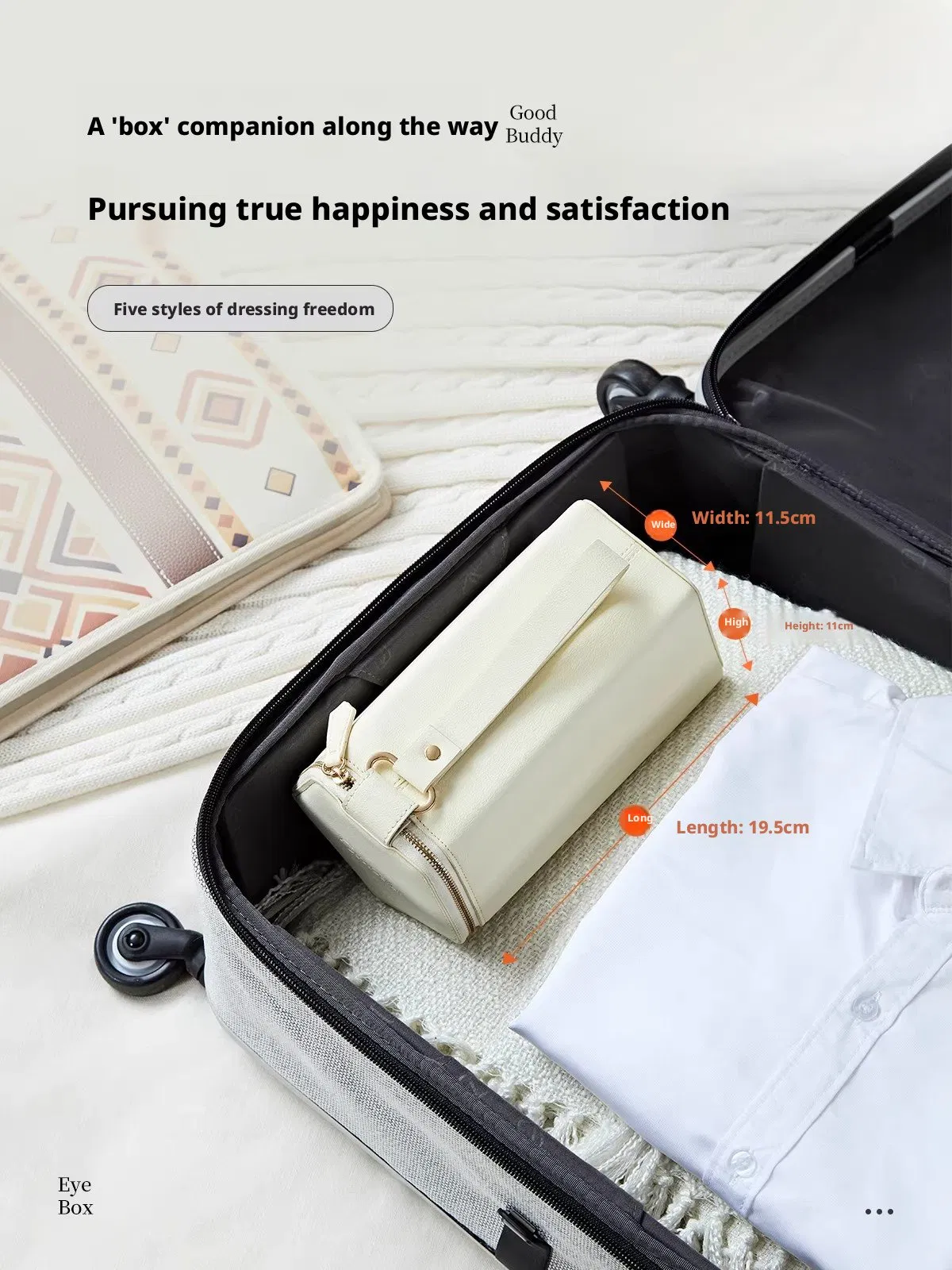 Ea760 5 Slots Black for Display Luxury Sun Cases Hard Box Custom Logo Leather Eye Glass Case