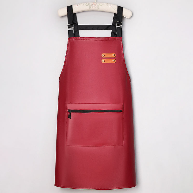 Custom Fashion High Quality Durable Leather Chef Apron BBQ Apron Work Tool Apron