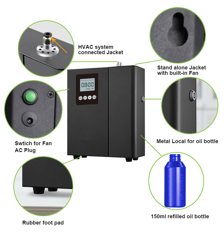 Automatic Best Essential Oil Room Fragrance Home Scented Oil Diffuser Mobile APP Aroma Diffuser