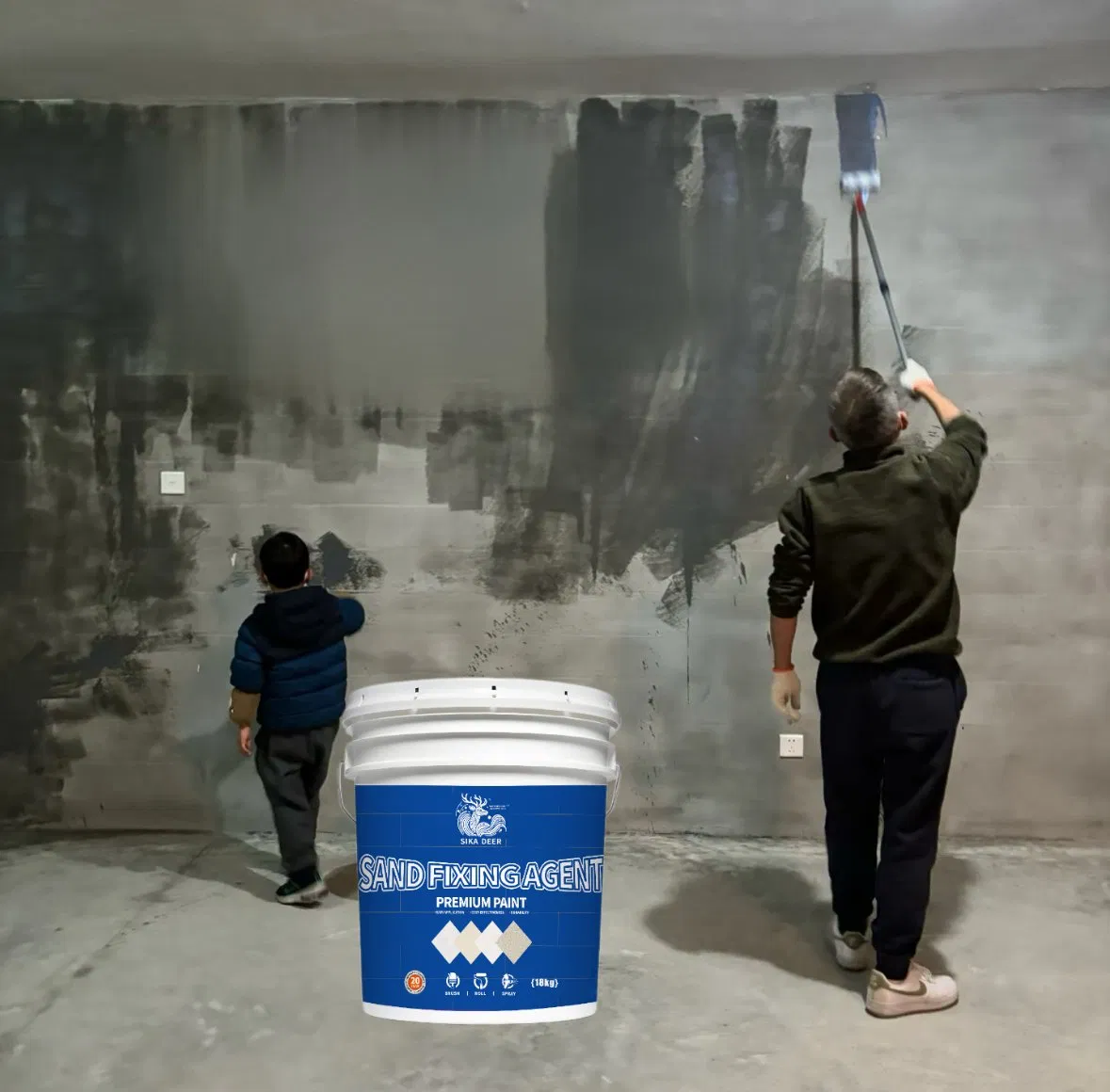 Polymer-Modified, Water-Based Soil Fixing Liquid Sand Fixing Coating