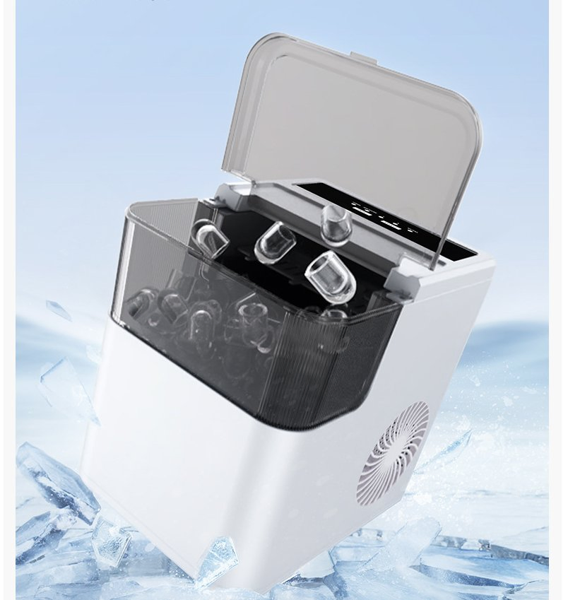 Compact and Fast Bullet Ice Maker for Home Use
