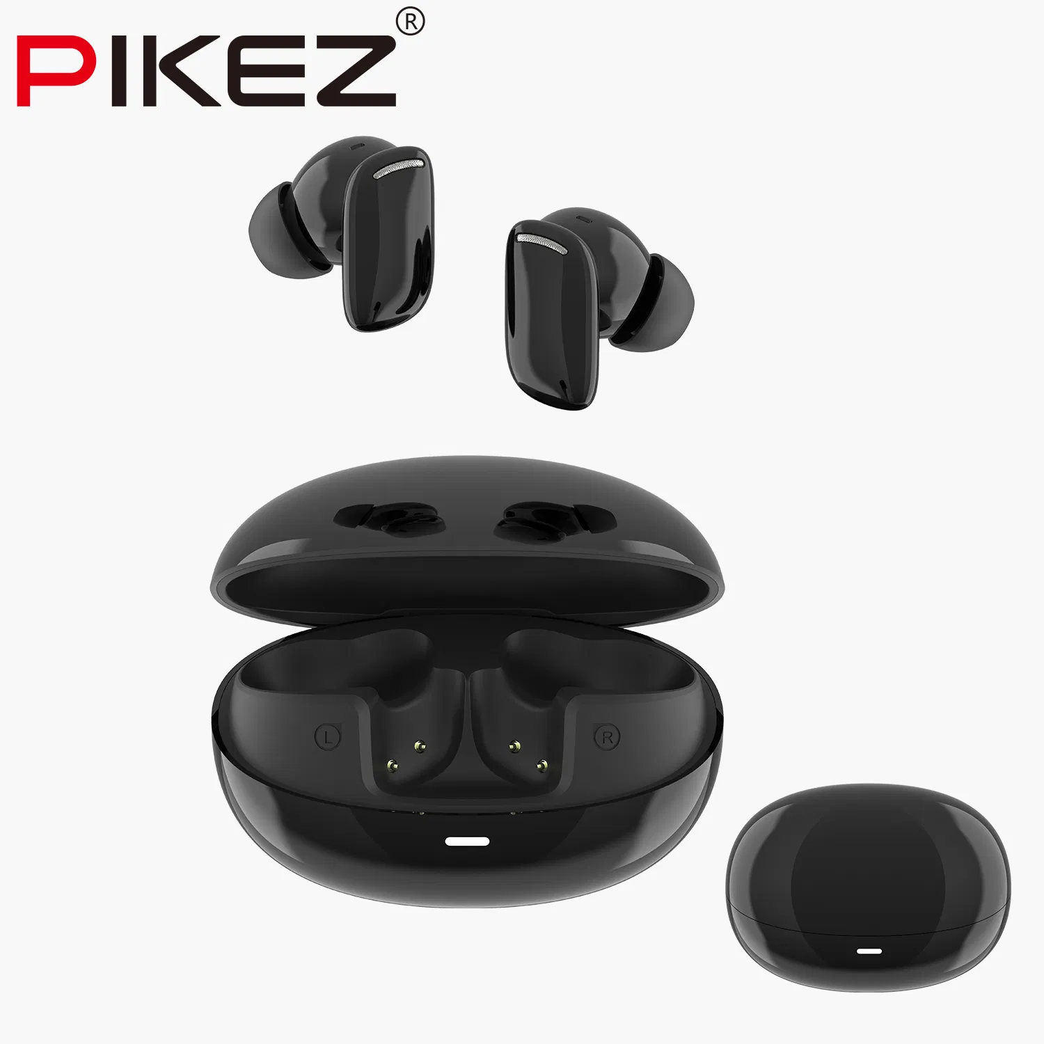 Pikez Tws Wireless Earbuds Bluetooth Earphones Muti-Function in-Ear Earphone Stylish Digital Display Earbuds