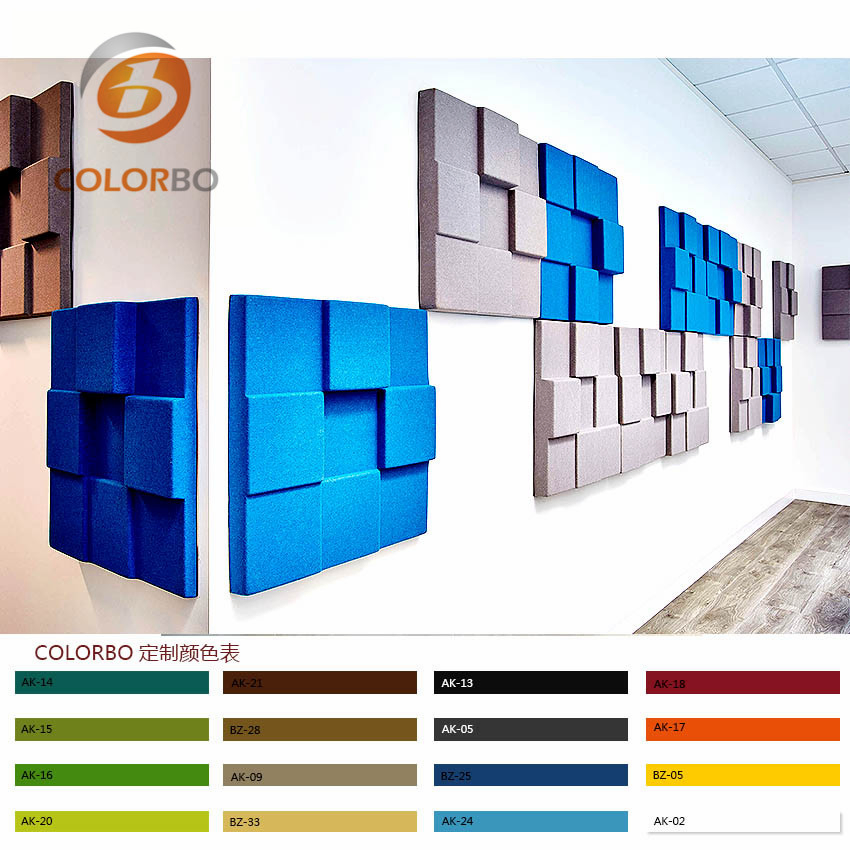 Home Theater Wallpaperfire Resistant and Sound Absorption Polyester Fiber 3D Product.