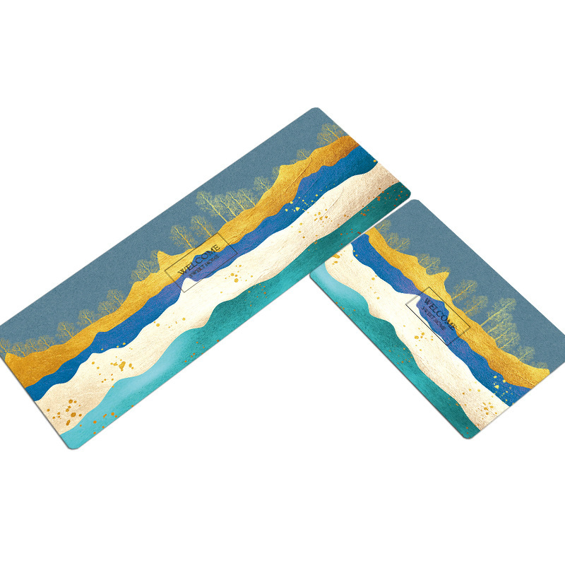 Customized Design Bathroom Quick Drying Diatomaceous Earth Diatomite Bath Mat Stone Floor Bath Mat