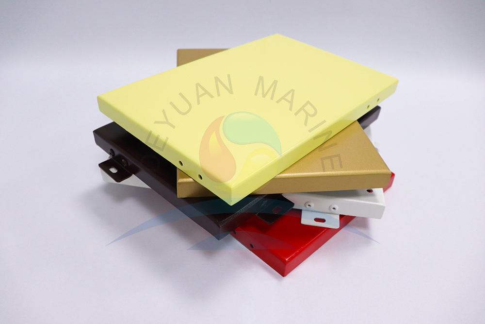 Алюминиевая фасадная панель с каменным узором