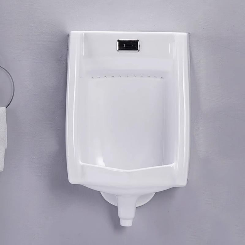 3u Ceramic Urinal with Automatic Brass Flusher Kit Wall Mounted Type