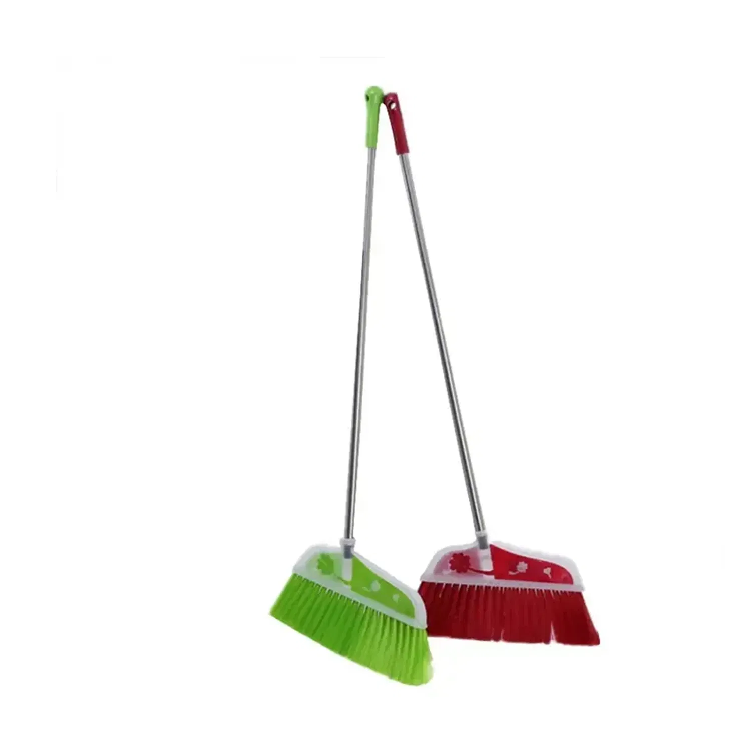 Прочная пластиковая щетка для пола с длинной ручкой