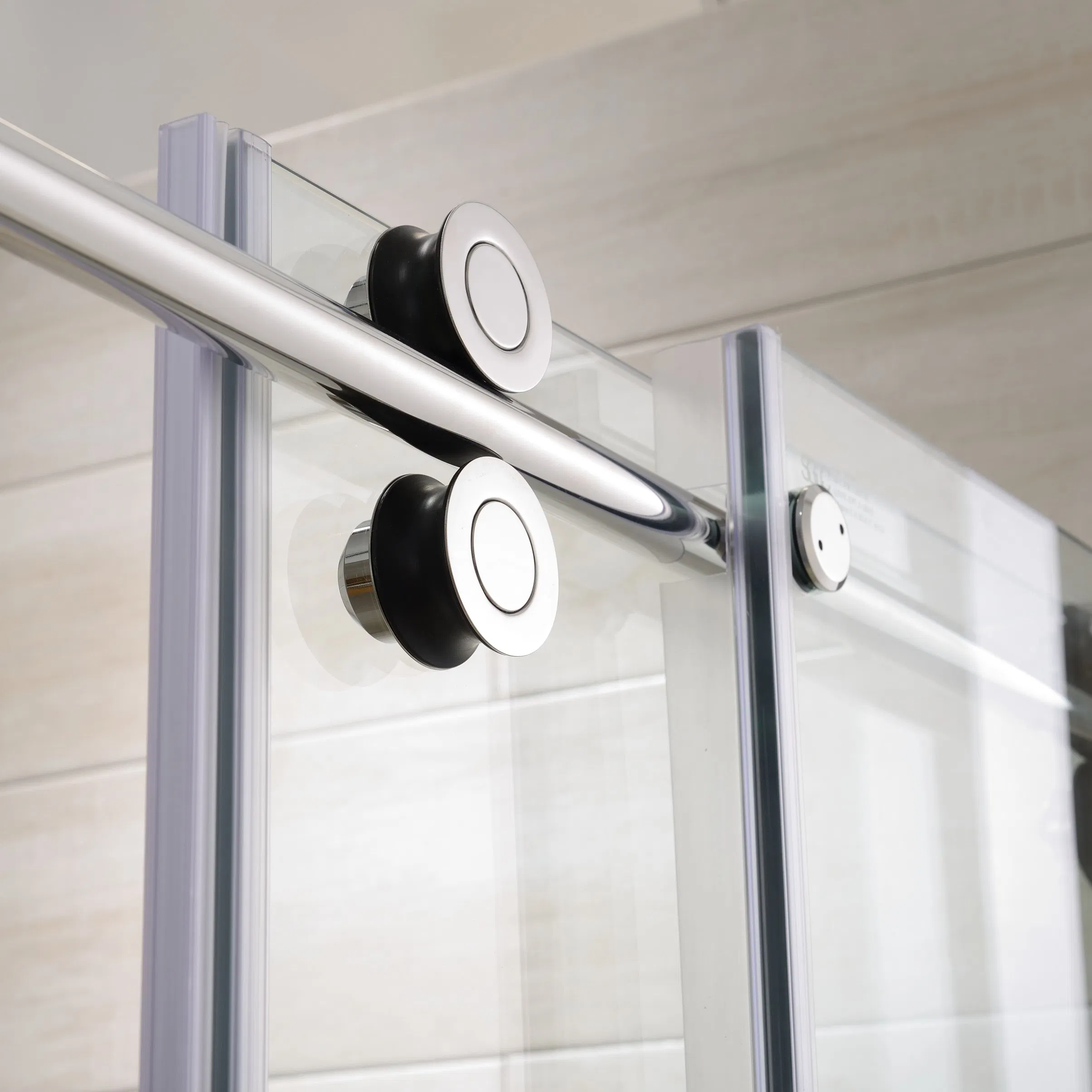 Reachingbuild Strong Shower Door Glass Easy Sliding Style Shower Screen