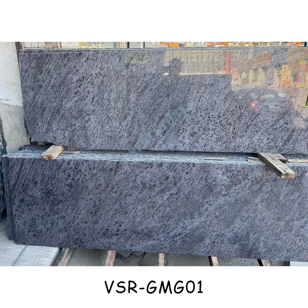 Hot Sale Granite Marble Black Galaxy Granite Tombstone Slab for Cemetery