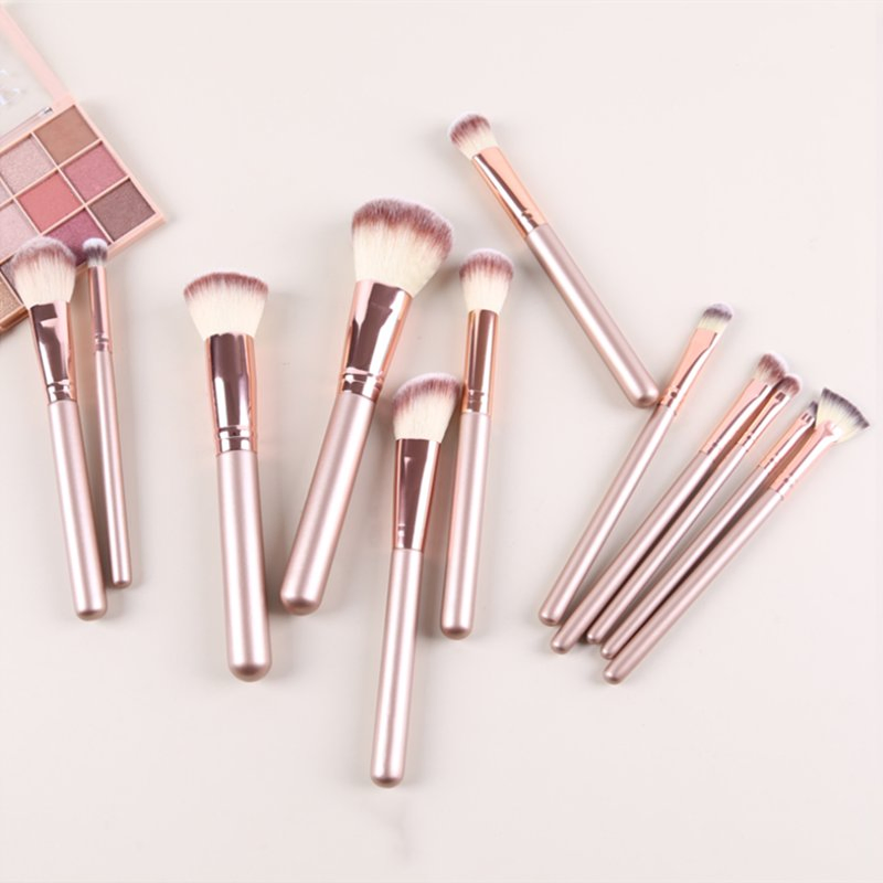 Hot Selling 12PCS Pinceles De Maquillaje Brush Beauty Tool Liquid Powder Cream Blush Concealer Blending Flawless Makeup Brushes Kit