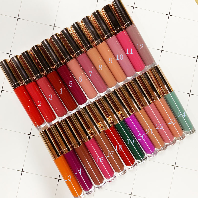 Liquid Lipstick Lipcream Long Lasting Waterproof, Full Coverage 24 Colors Esg13554