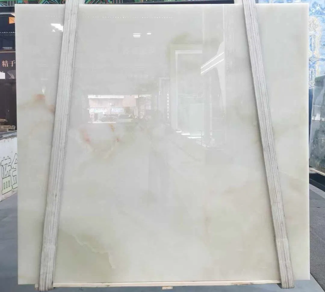White Onyx Stone Polished Big Slab for Modern Style