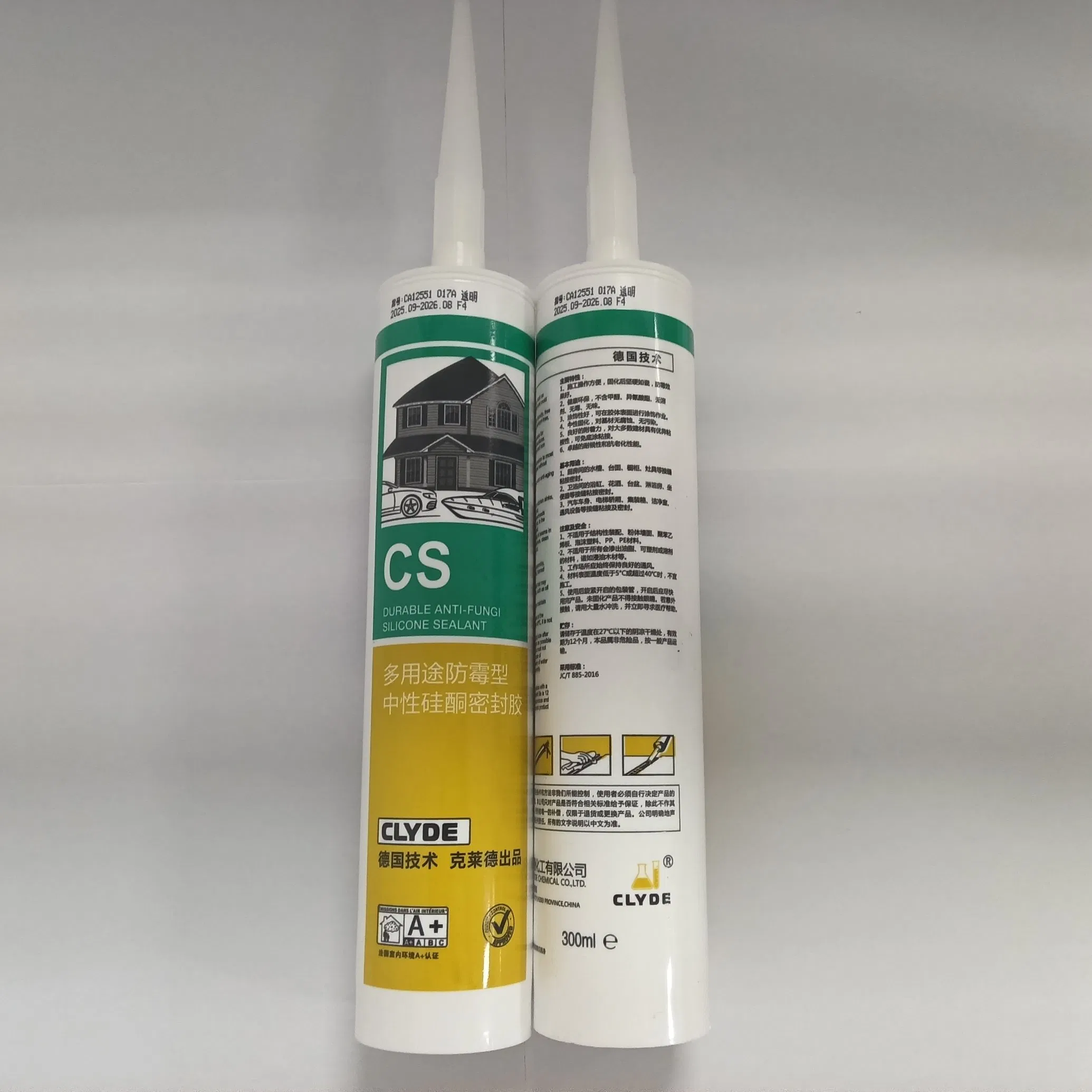 Weatherproof Clear Silicone Sealant for Skirting Line Door Frame