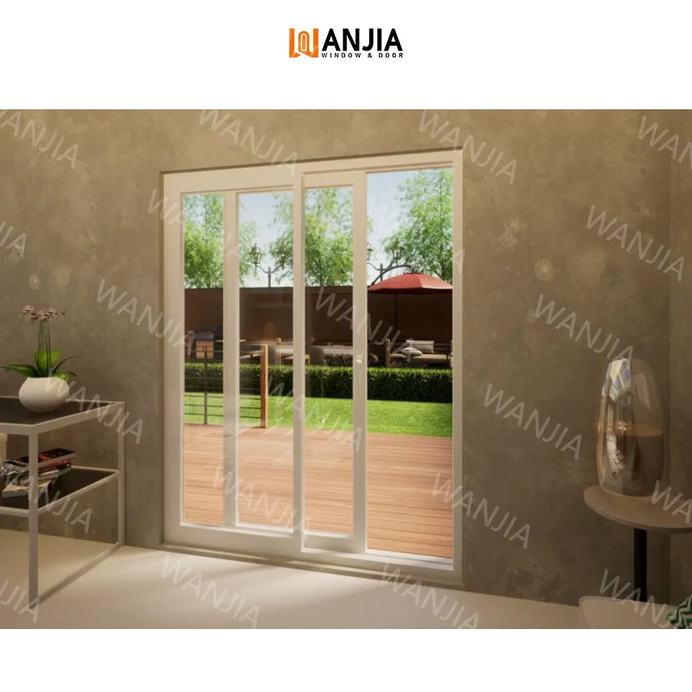 Elegant Australian Style UPVC Sliding Door with Glass Panels