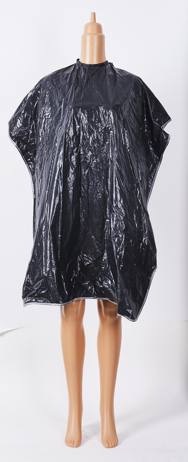 PVC Emboss Red Shampoo Cape