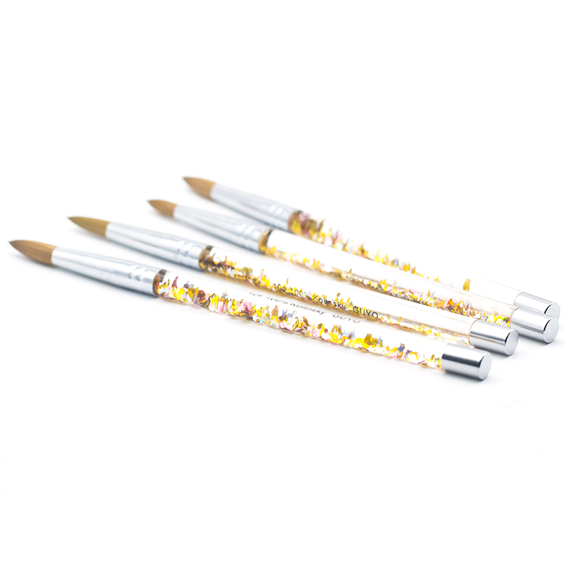 Guyo Gold Liquid Handle Pure Kolinsky Nail Art Brush