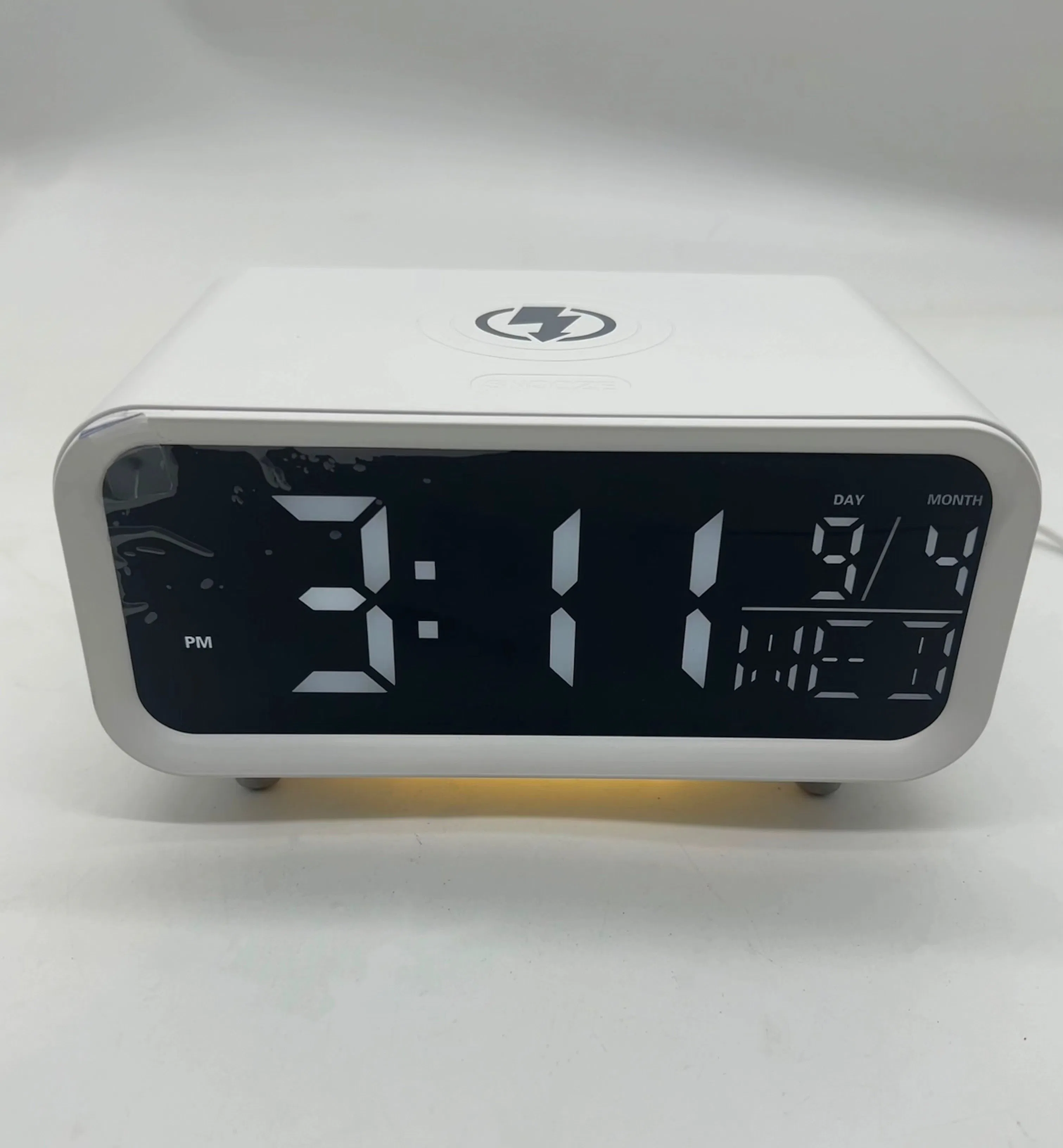 Multifunctional LED Clock with Night Light and Quick Phone Charging