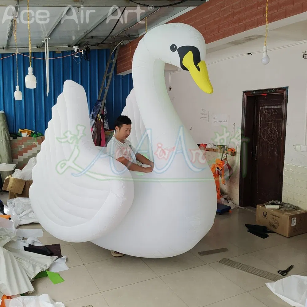 Popular Walking Inflatable Swan Costume for Parade Performance