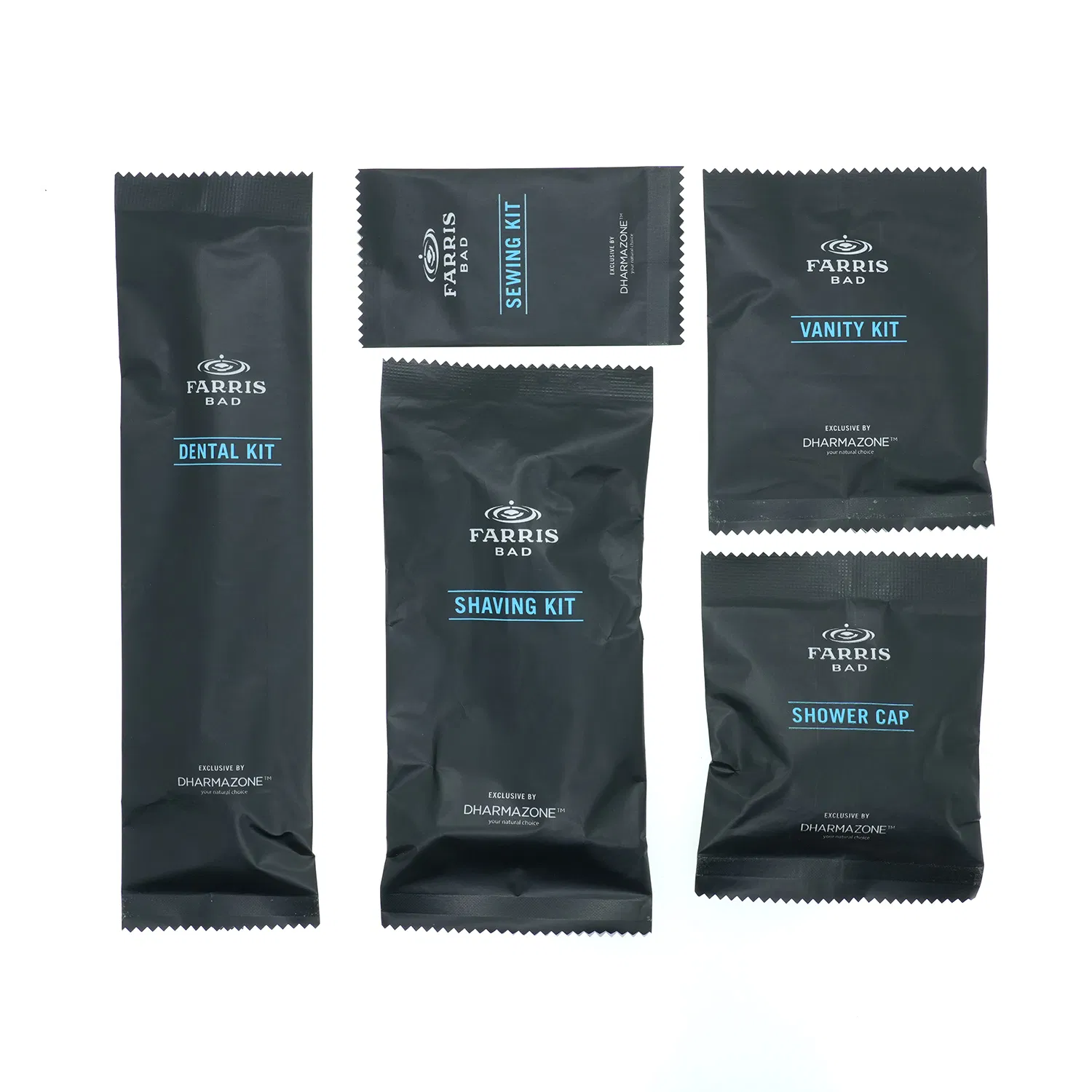 Hotel Amenities in Paper Box for Hotel Room Using