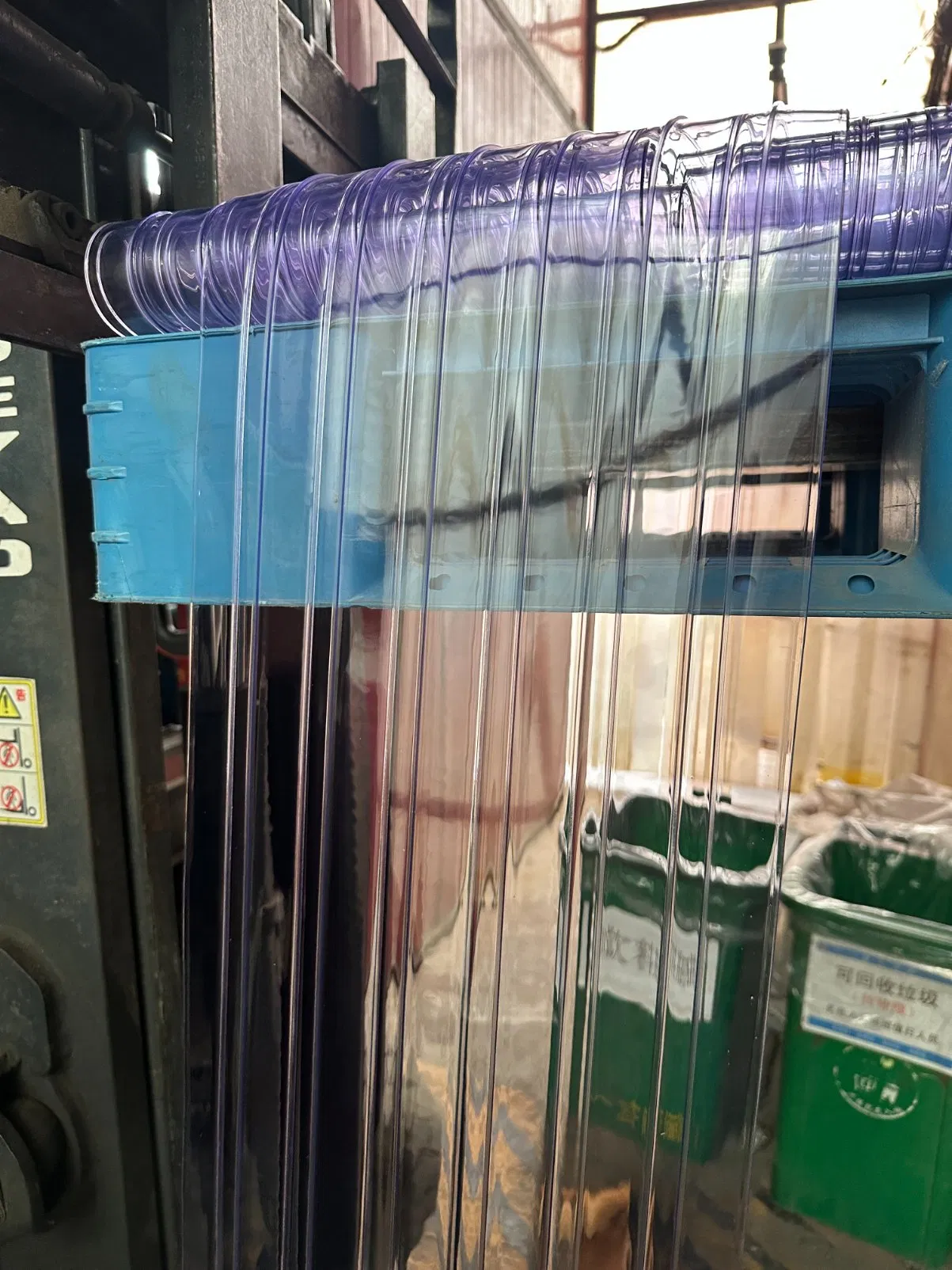 Purple 2mm PVC Curtains Easy Clean Easy Install for Facctory