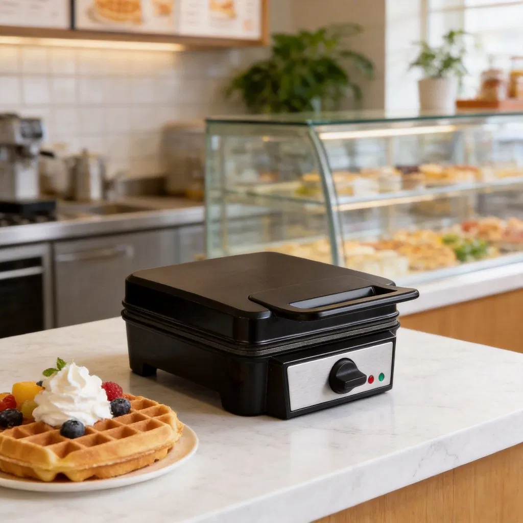 750W 4-Slice Waffle Maker: Enjoy Fluffy Belgian Delights Anytime Ub-828