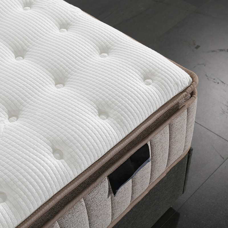 OEM Luxury Pillow Top Hotel King Queen Size Bed Sponge Memory Foam Roll up in a Box Pocket Spring Mattress