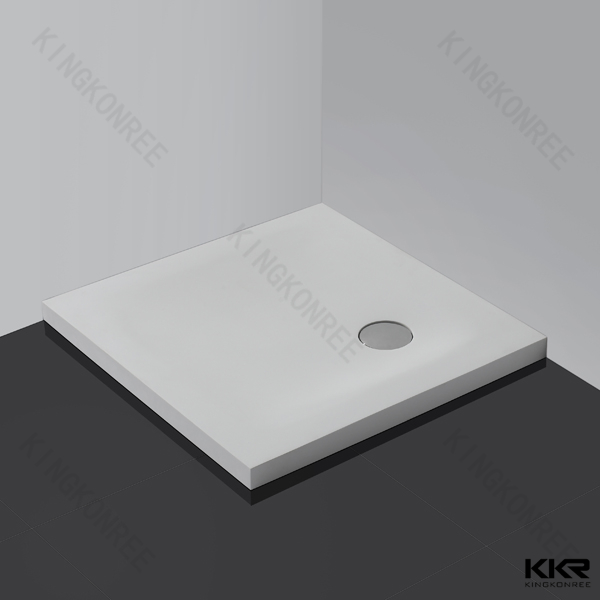 Black Marble Stone Acrylic Solid Surface Shower Tray