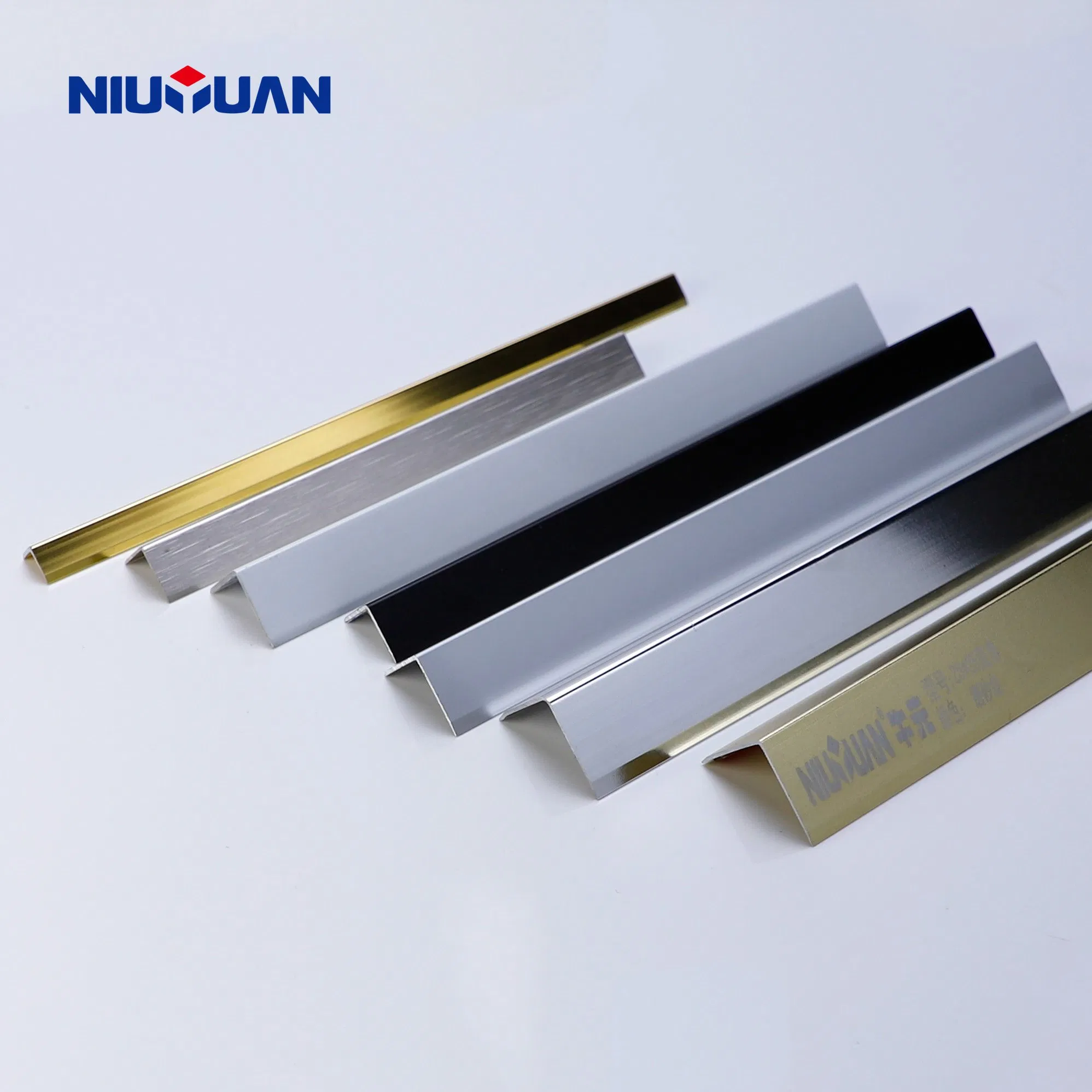 Factory Customized Exclusive Metal Different Shapes Aluminum Gold Metal Tile Trim