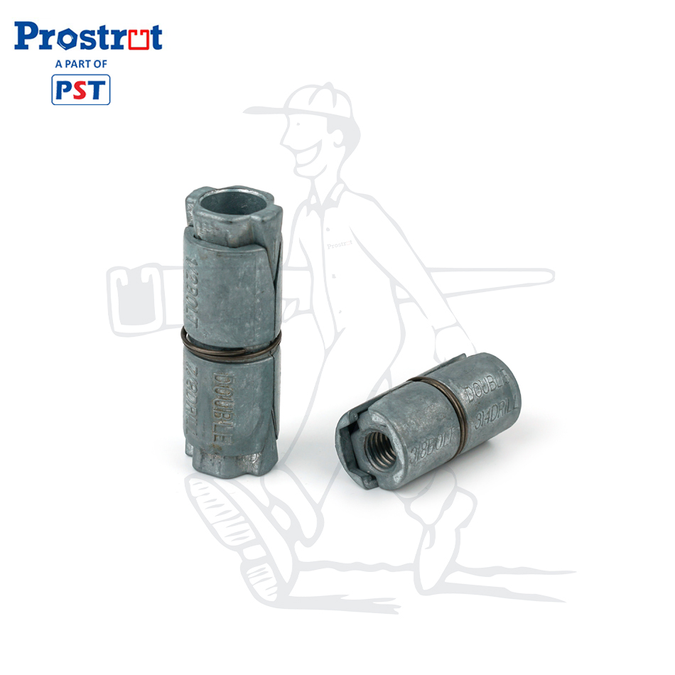 Double Expansion Sleeves, Die Cast Zinc Alloy, 1/4"-20