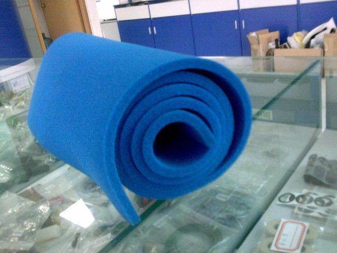 Open Cell Silicone Sponge / Foam Sheet with Blue, Yellow, Red Color