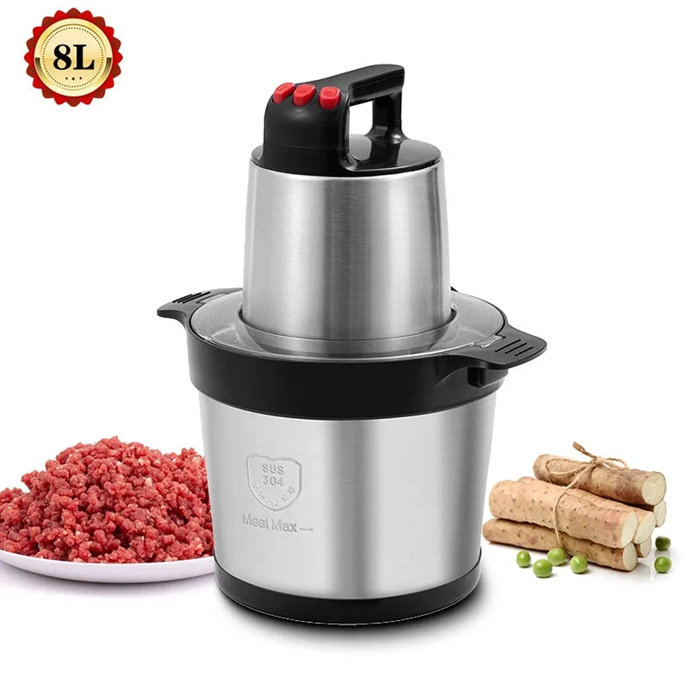 8L Portable Multifunction Electric Meat Grinder for Household RV Home Use