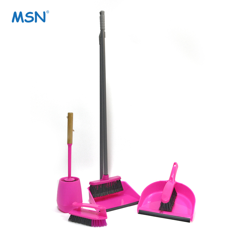 MSN Multi-Use Handhold Mini Dustpan with Broom Set for Home Kitchen Office Floor Desk Keyboard Pet Hair Cleaning