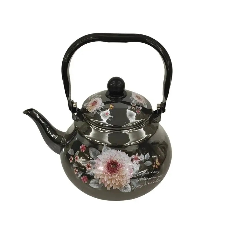 Outdoor Carbon Steel Coffee Pot Enamel Teapot