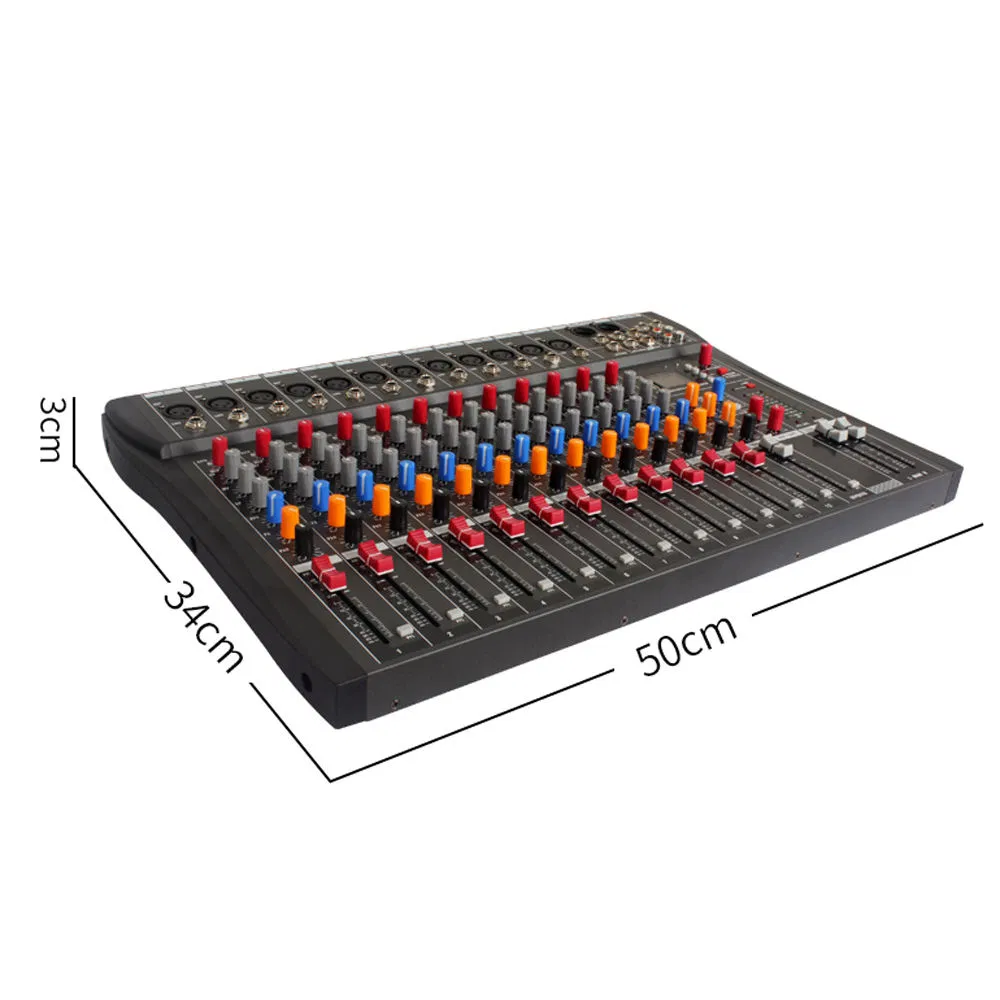 Versatile 12-Channel Mixer with USB Interface for Broadcasting