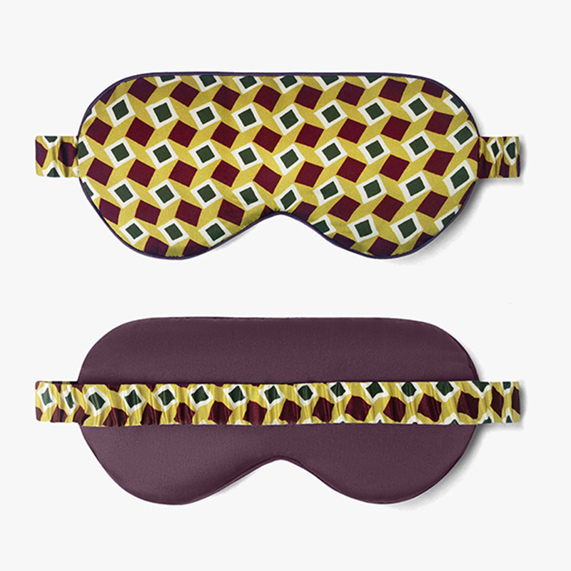 Black Weighted Mulberry Silk Sleep Mask