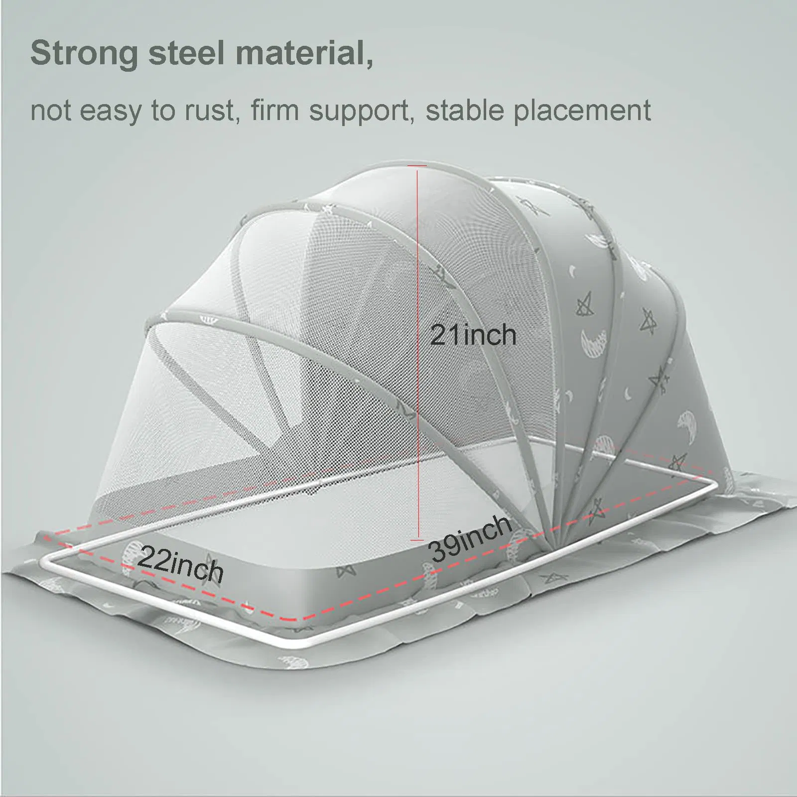 Mosquito Net Baby Bed Tent Portable Foldable Bottomless Crib Net