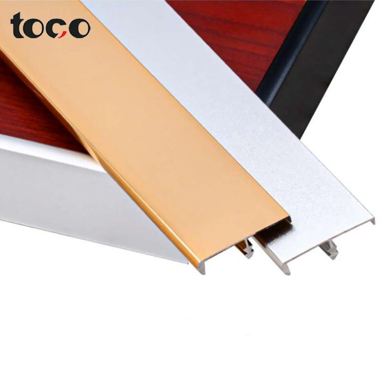 Durable Aluminum Edge Banding Profile Flooring Metal Tile Corner Trim