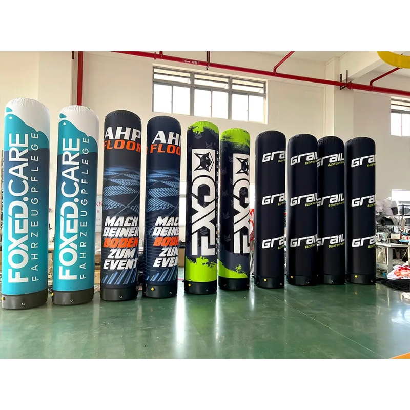 Affordable Inflatable Column for Exhibitions Custom Logo Electric Pump Included